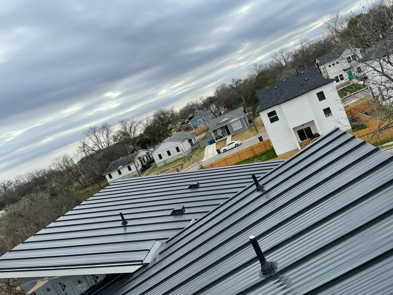 Standing seam metal roof panels with vents for Skylight Repair in Collingdale